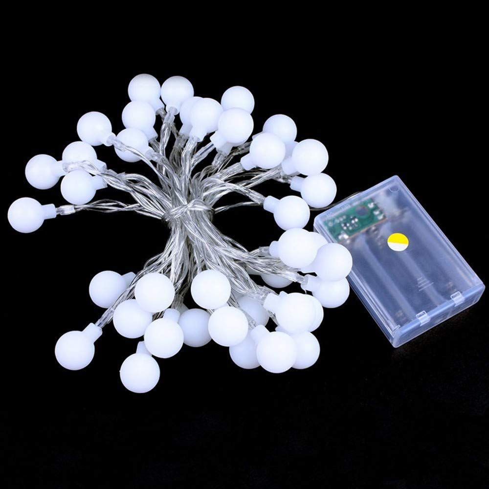Amazon.co.jp: JZK 5m 16.4フィート ウォームホワイト 50 LED ボール