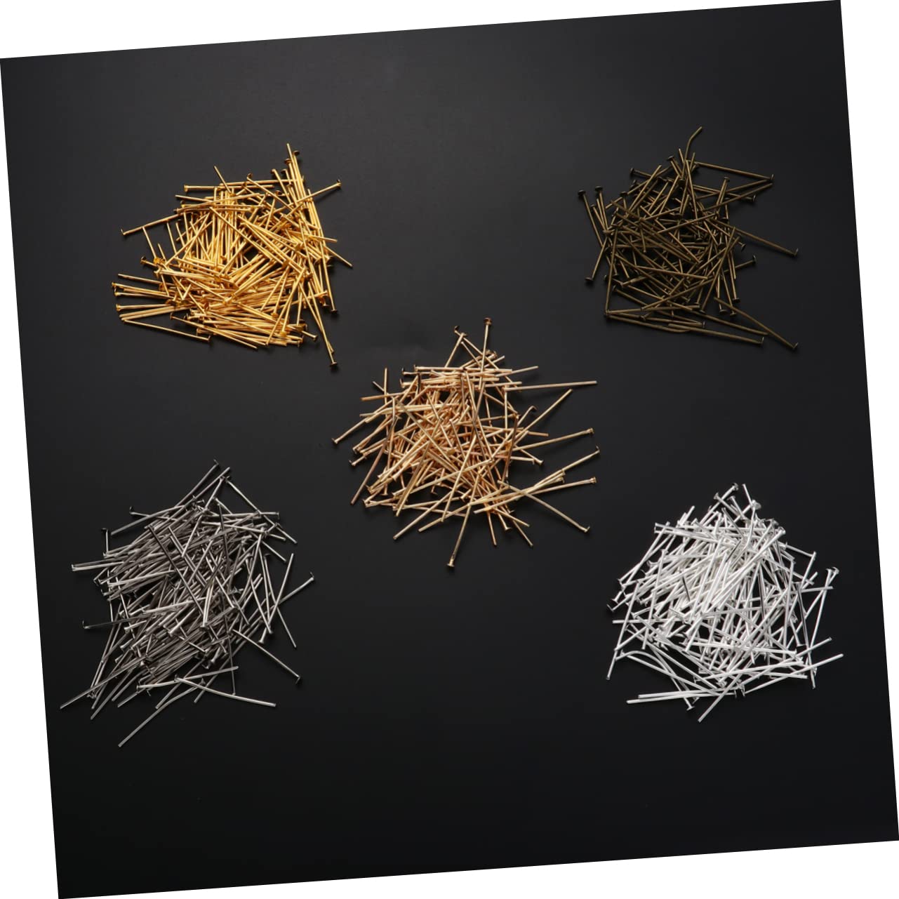 HOODANCOS 5 Pack Flat Head T-Shaped Needle Jewelry Making Wire for Necklace Bail