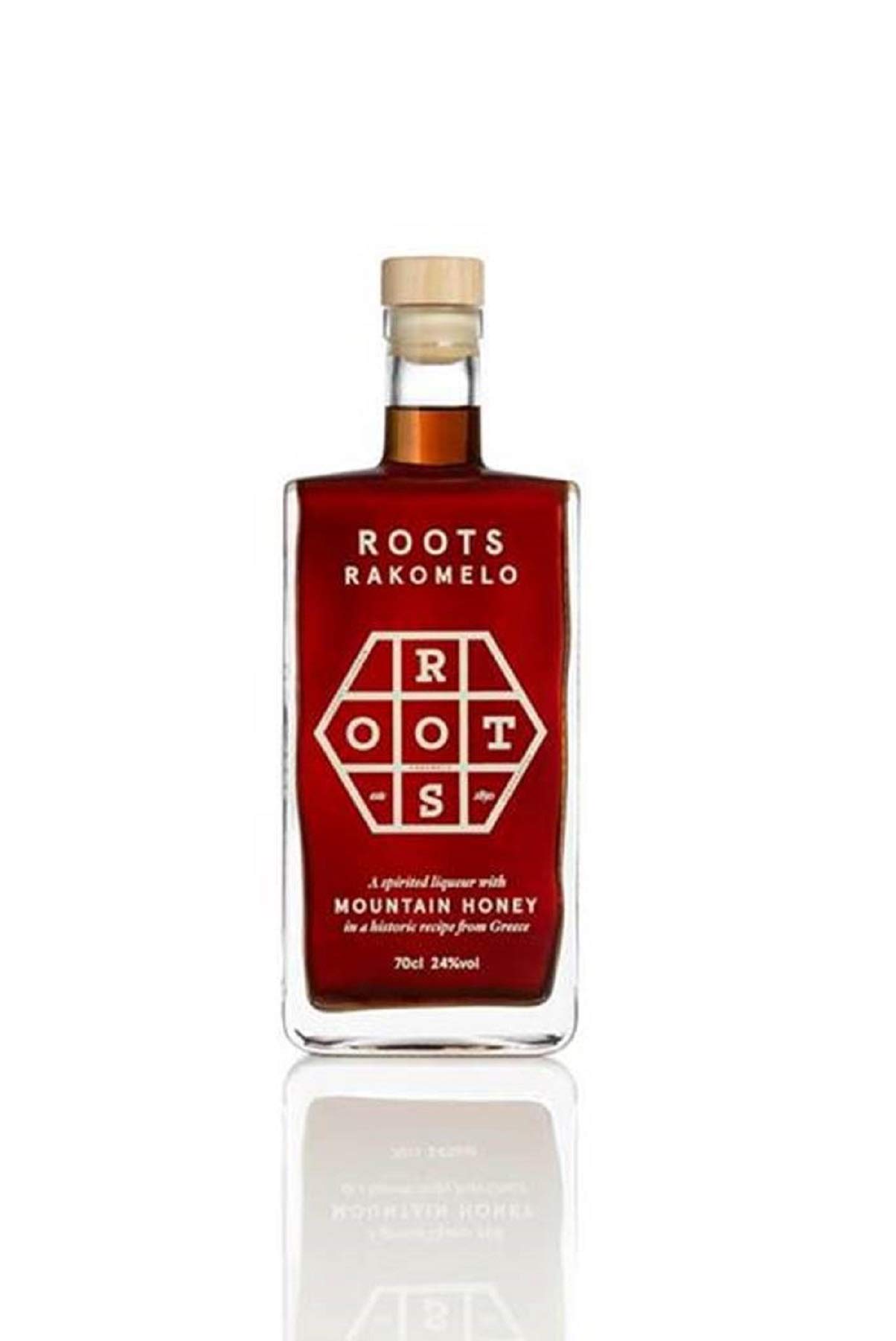 Roots Rakomelo Honey Flavoured 100% natural, Greek liqueur - 70cl