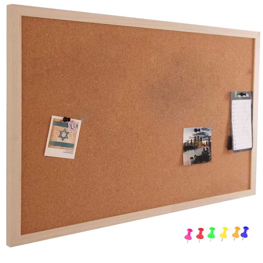 Bacheca In Sughero 20x30 Cm Con Cornice Legno - Include Puntine E Accessori Per Appendere - Foto 12