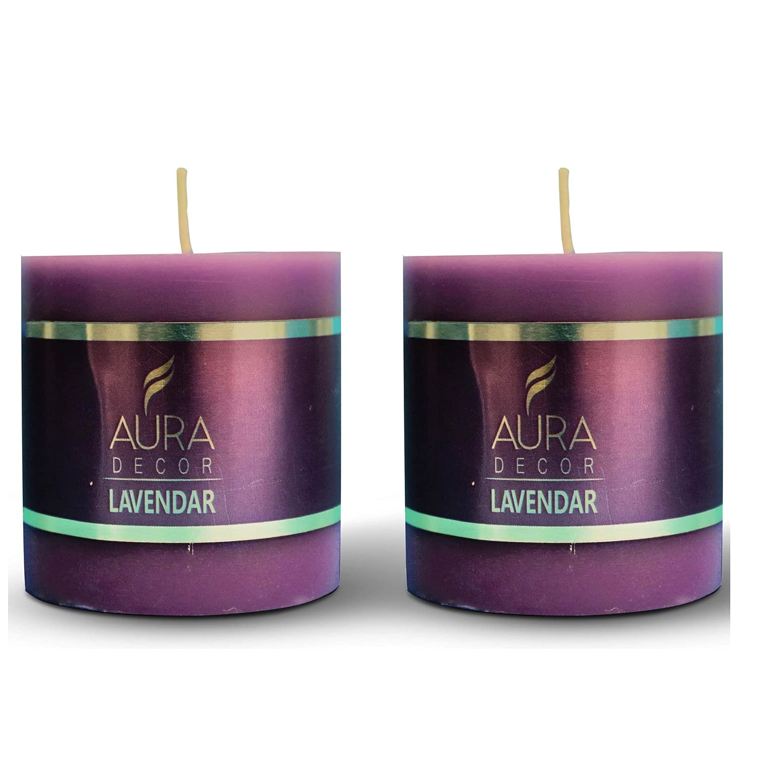 Buy AuraDecor 2.5inch * 2.5 inch Fragrance Pillar Candle (Pack of 2