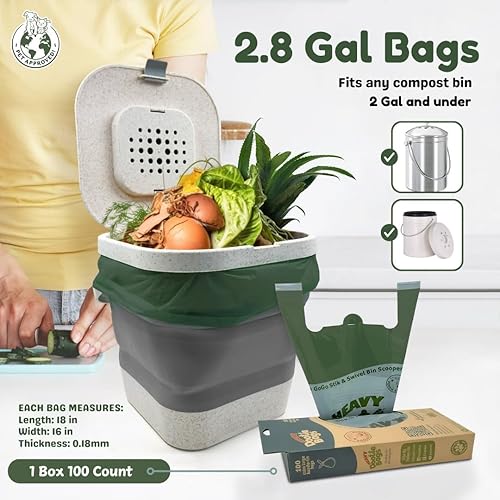 Miniatura 7 de HEAVY Dootie Bags with EZ Tie Handles. Clean and Convenient for Pet Dog Poop, Cat Litter. Multi-Use. Great for Swivel Bin and Gogo Stik Scoopers.