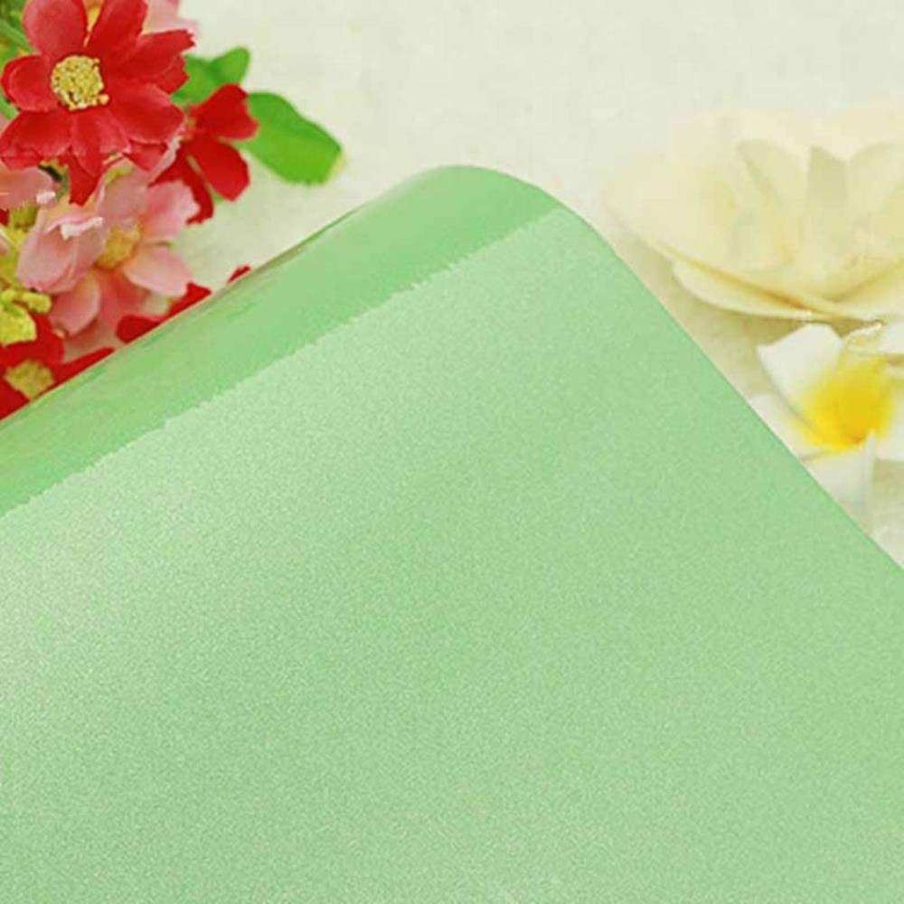 Rotolo di carta da parati autoadesiva in PVC bianco nero glitterato per mobili da cucina impermeabile, Verde 1, 61cmx10m