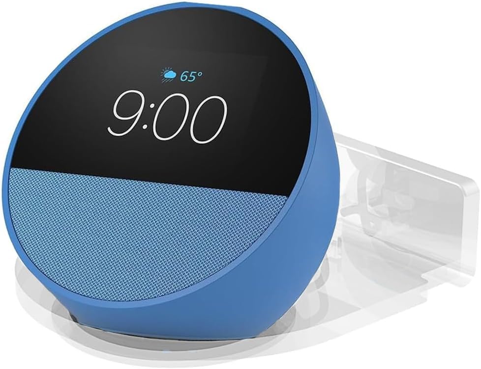 Support mural Echo Dot 4 et Amazon Echo Spot 2024 transparent