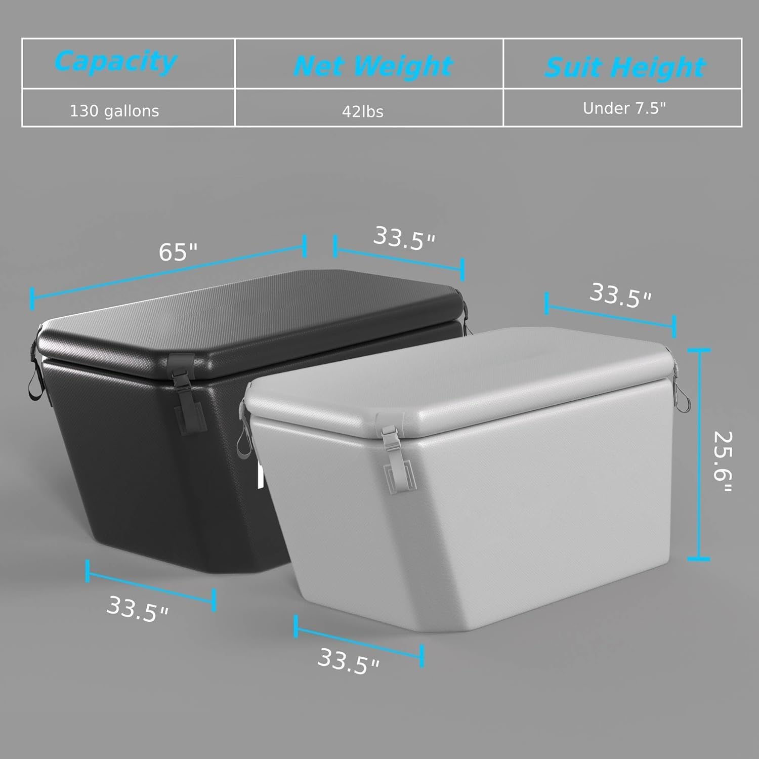 Icegalax Angled Ice Bath Tub, Portable Ice Bath Tub for Athletes Fitness Recovery Water Chiller Compatible Outdoor Ice Bathtub (Gray without Logo)