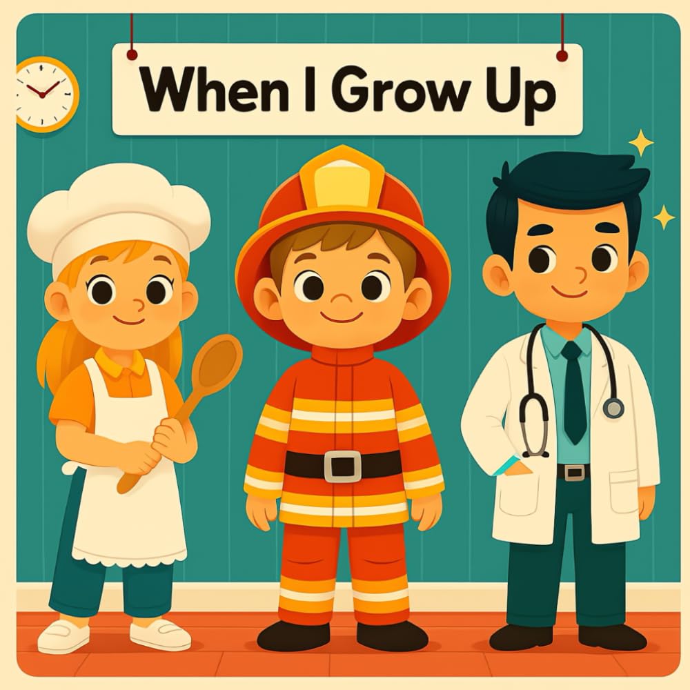 When I Grow Up: 45 Everyday Jobs That Make the World Work: An Illustrated Career Guide for Kids Featuring 45 Real Jobs and Professions
