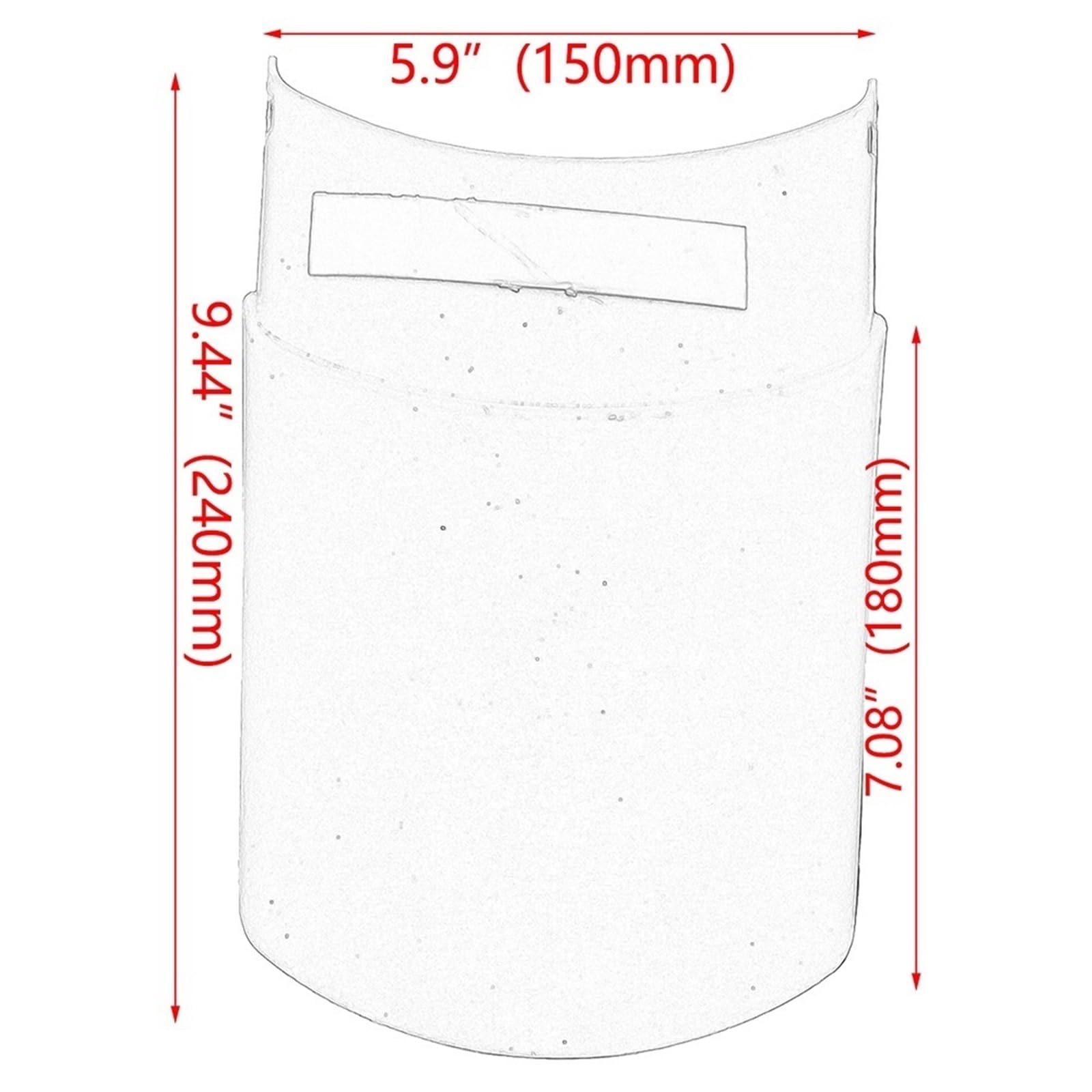 Parafango moto Parafanghi per moto, estensione parafango anteriore, paraspruzzi, allungabile per Goldwing GL 1800 GL1800 2018-2023