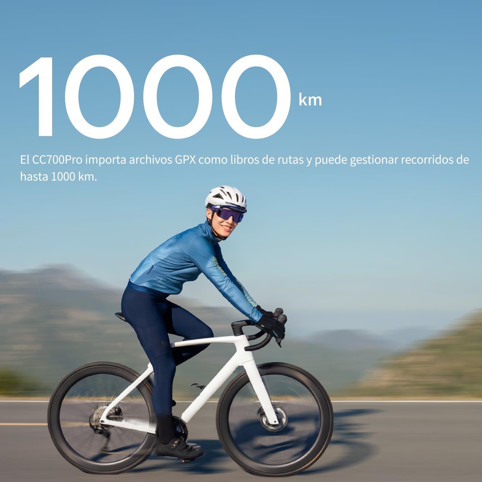 GEOID CC700 Pro GPS Ciclocomputador Touchscreen 2,8 Pulgadas con Mapas Completos – Ciclocomputador Bicicleta GPS Sin Cables con Navegación por Mapa, IPX7 Impermeable