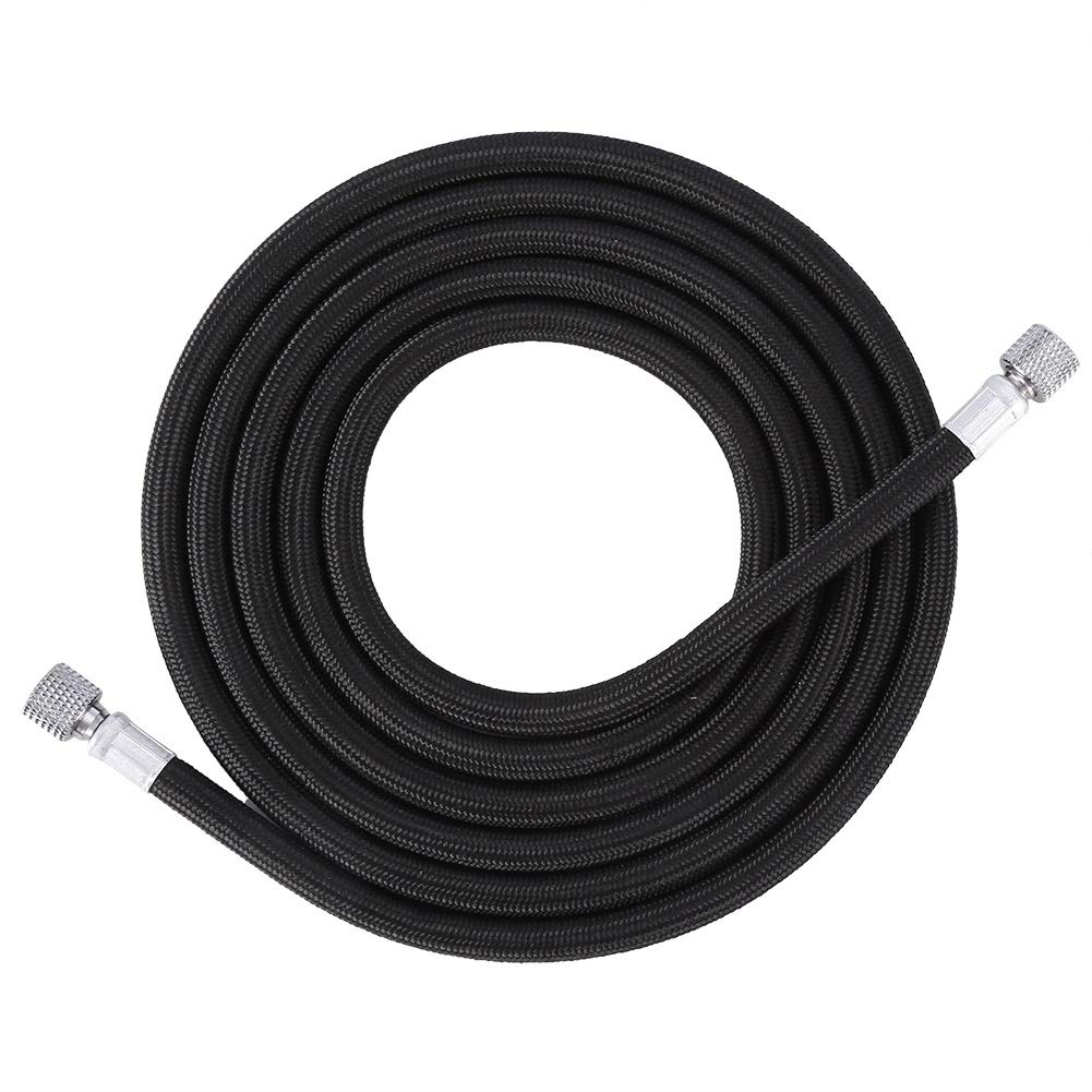 Braided Hose,1.8M EVA Braided Airbrush Hose Air Tube 1/8"-1/4" Adaptor Fitting Ends Coupling