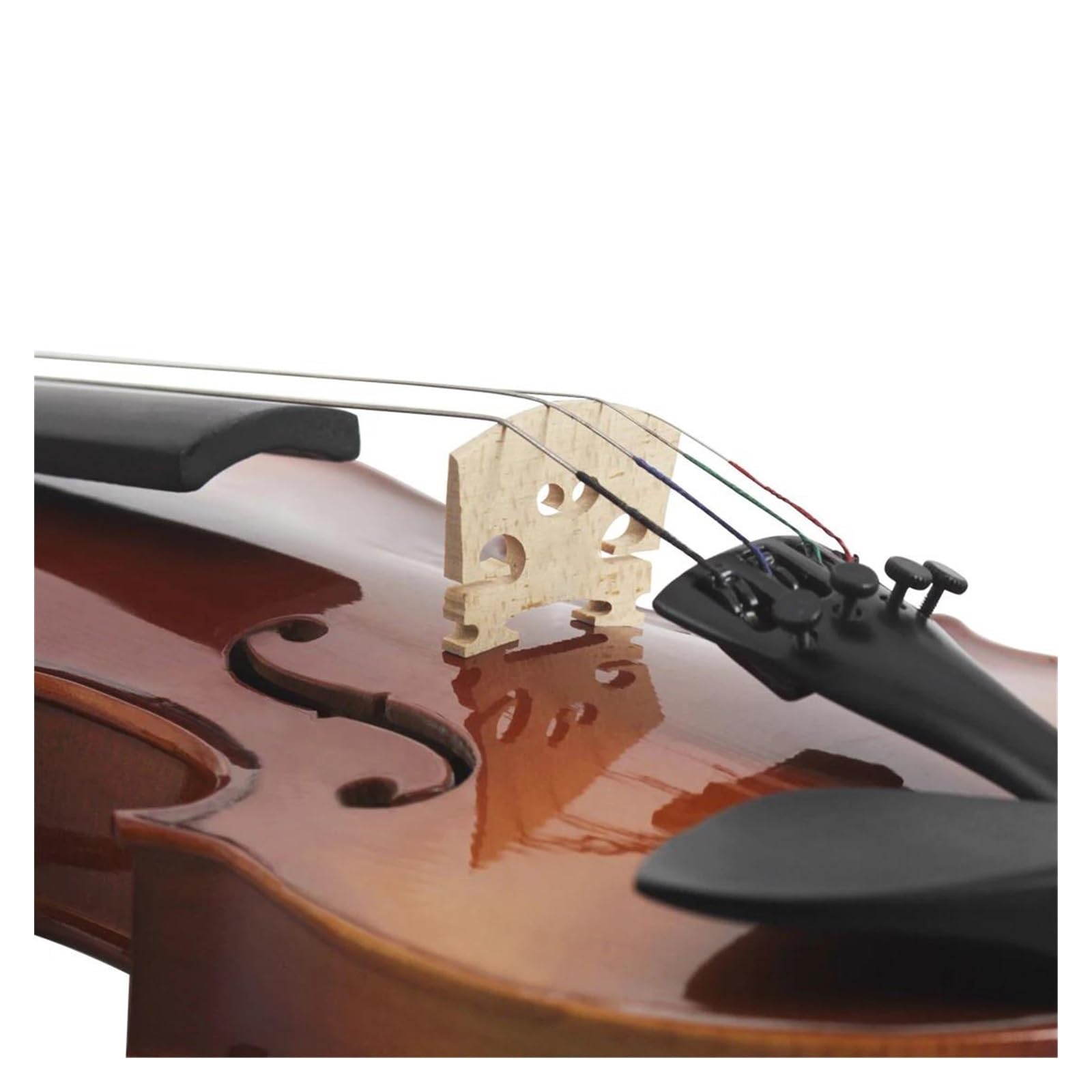 1/4 Zestaw Skrzypcowy Akustyczny Z Litego Drewna Lipowego Instrument Strunowy Z Futerałem I Smyczkiem Instrumenty Strunowe Skrzypcowe(3/4)