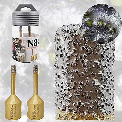 NBB vacuum brazed diamond hole saw with M14, Classic Golden type - Image 3