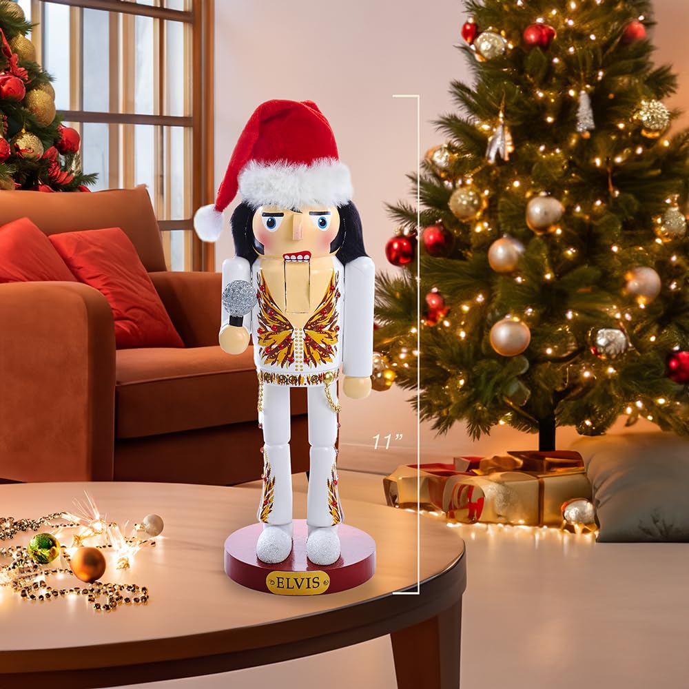 Kurt Adler 11-Inch Elvis? in Flame Suit Nutcracker