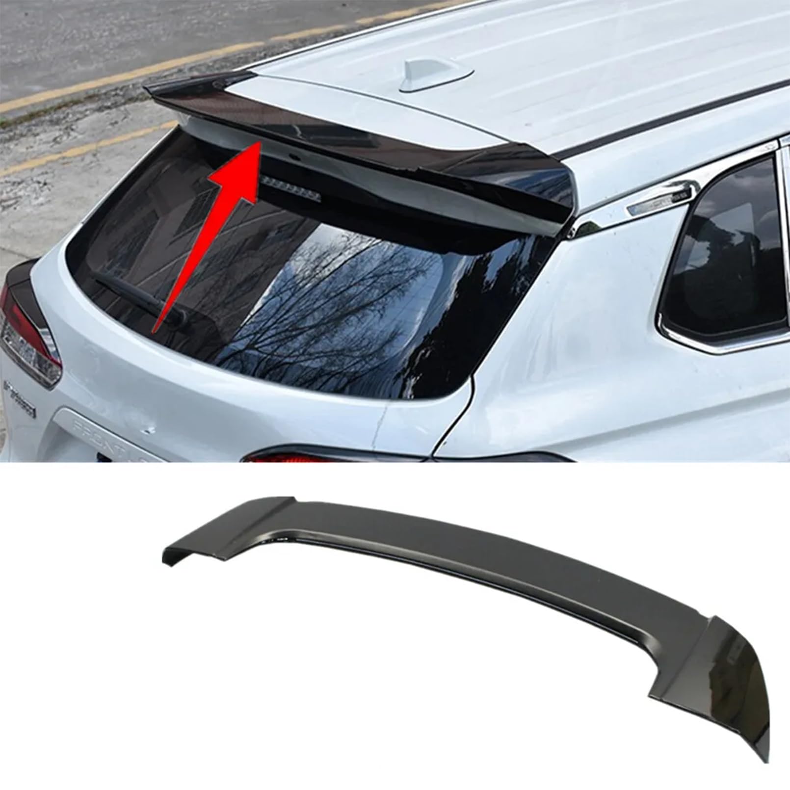 Amazon | MUTUSAISI リアウィンドウ ルーフ スポイラー リップウィング