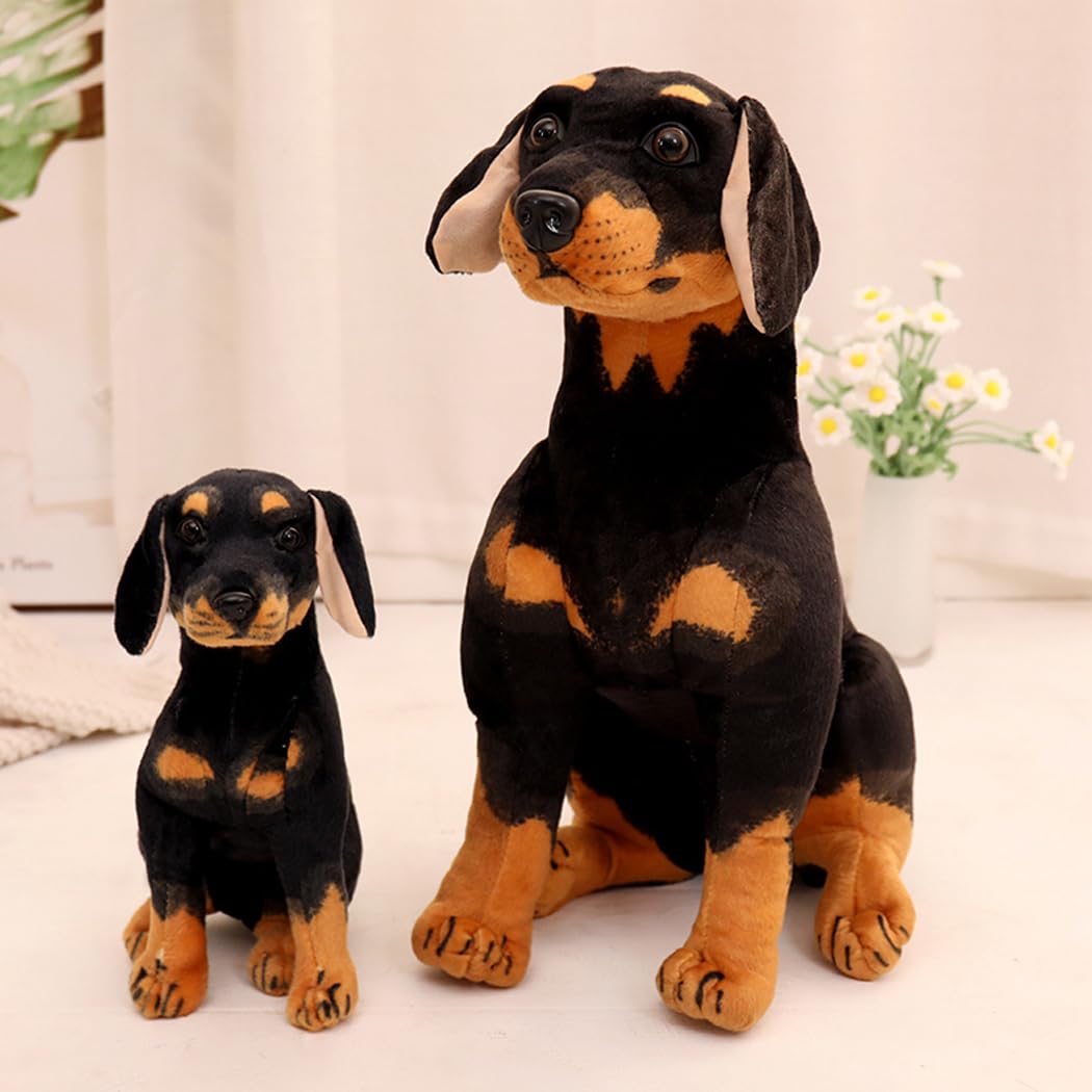 ⭐︎希少　大きな番犬　ぬいぐるみ　ドーベルマン？ロットワイラー？　寝そべり 楽天市場】ドーベルマン ぬいぐるみの通販