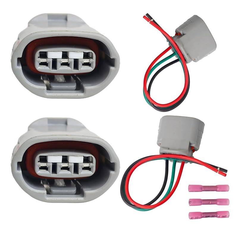 Conector Pigtail de Regulador do Alternador AUOSTMO 3 Fios 6189-0443 – 2 unidades