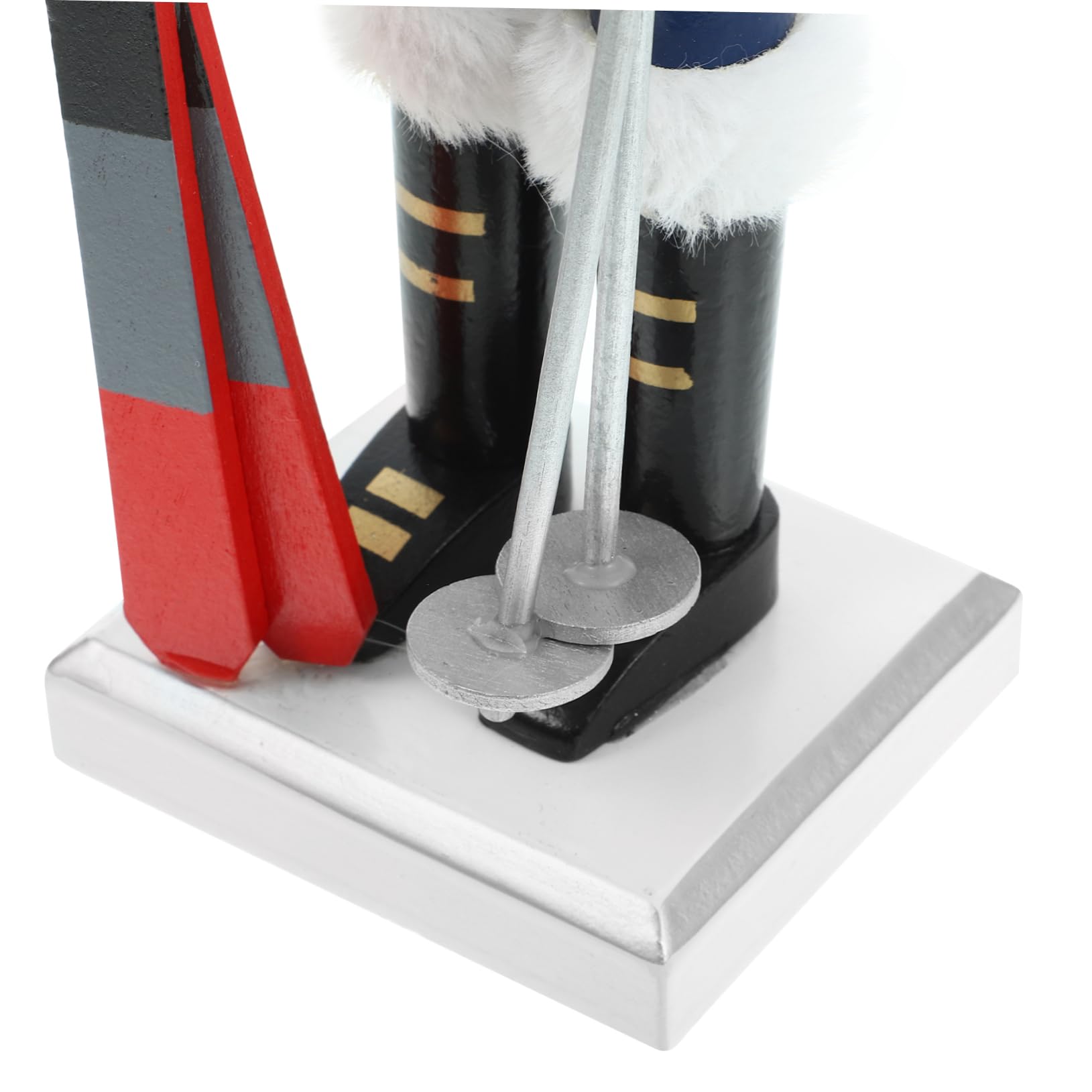 MAGICLULU 2 Pièces Casse-Noix De Ski Casse-Noisette en Plein Casse-Noix De Noël Casse-Noix en Bois Artisanat Casse-Noix en Bois Casse-Noix De Décor De Casse-Noisette Casse-Noix