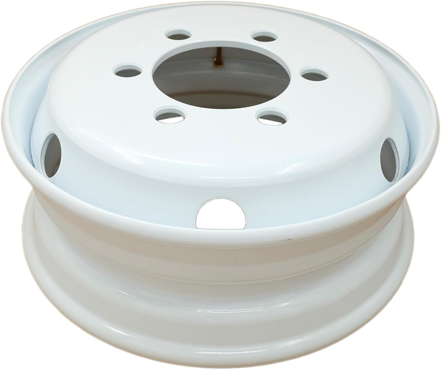 19.5" Single 19.5x6 White Steel Wheel For ISUZU NPR NPR-HD NQR NRR 1995-2025 OEM Design Replacement Rim 8980939730