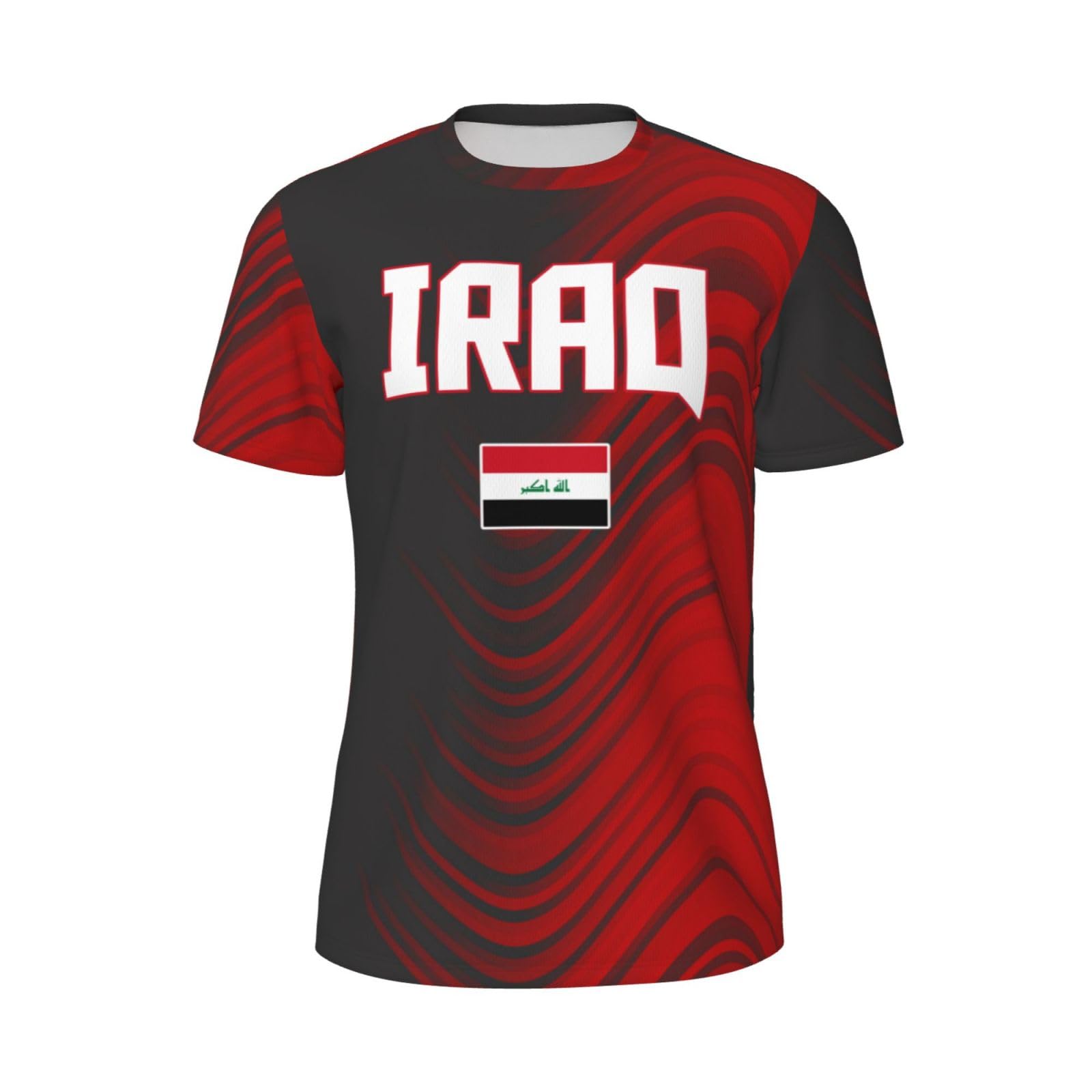 DABOYOZHZH Iraq Flag Cool Iraqans (57) Sports Jersey Mesh T-Shirt 3D Print for Running Cycling Soccer Tennis Fitness Climbing Shirts