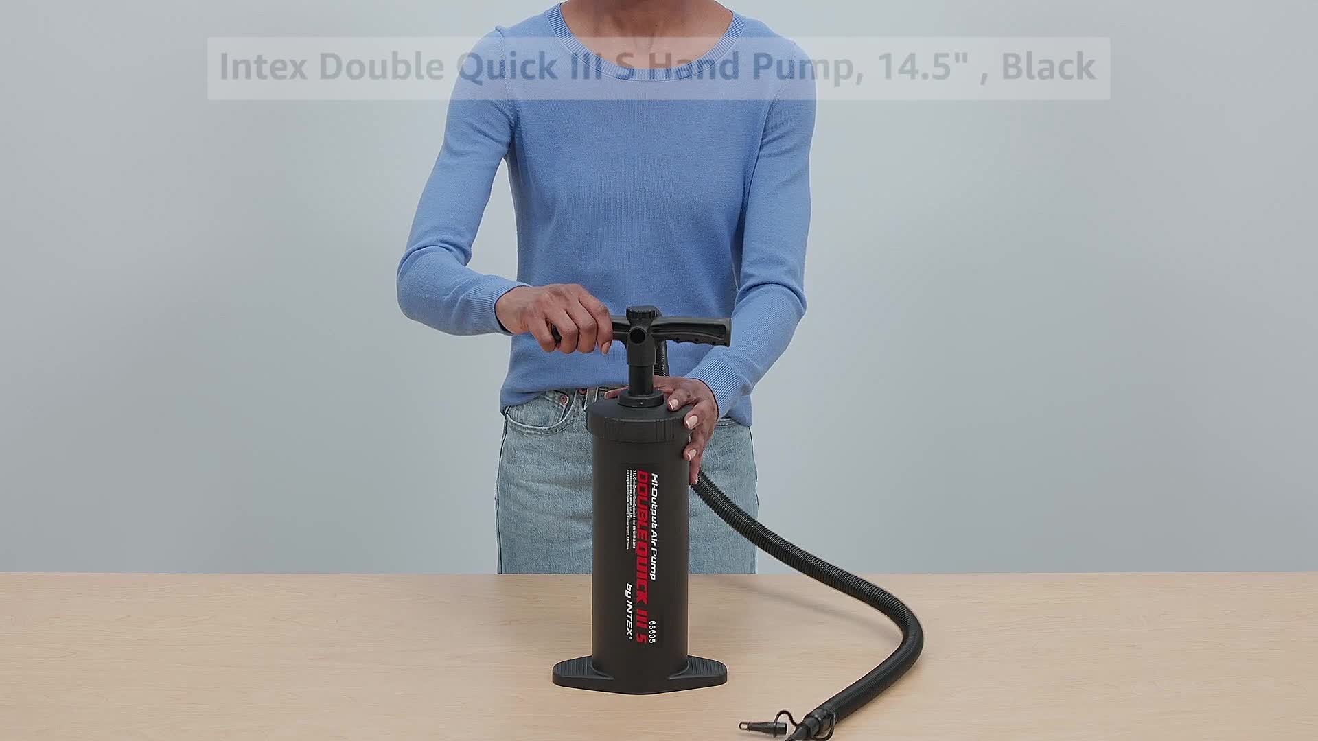 Pompe à Main Intex Hi-Output Double Quick III – 2,8 L/cycle – Comme Neuve