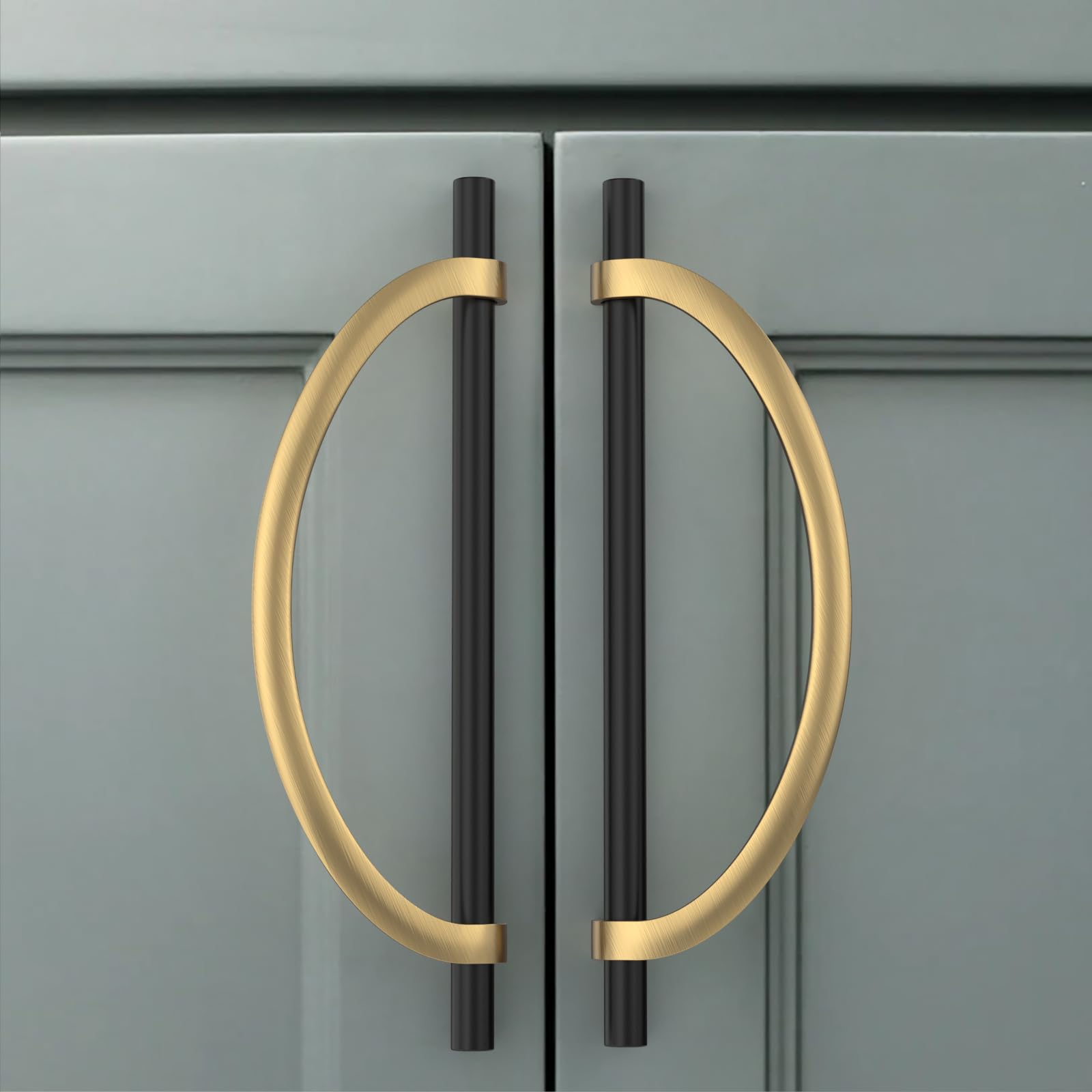 Brushed Gold Cabinet Pulls - 10 Pack -12 Brushed Gold Cabinet Pulls - 10 Pack -12