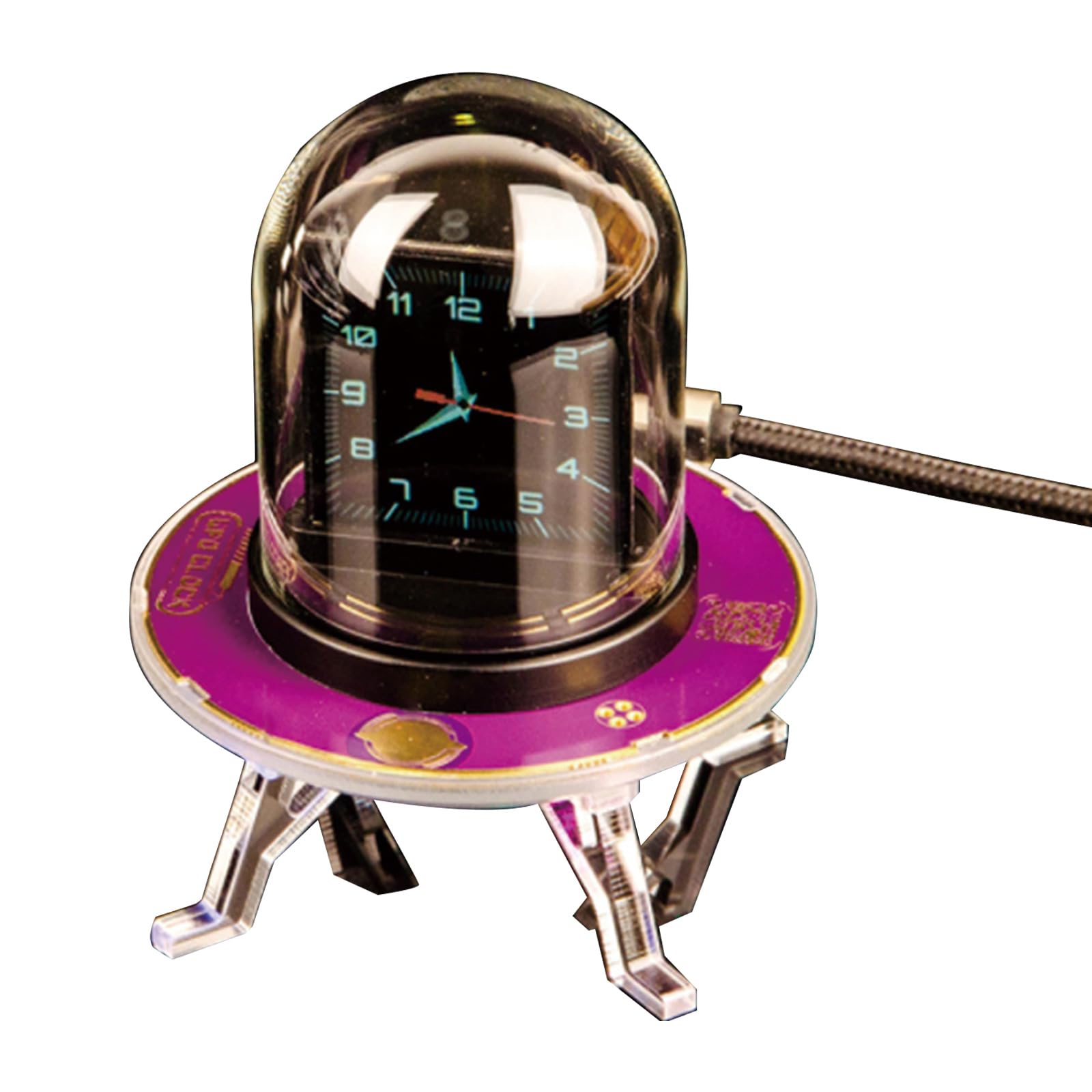 Orologio digitale retrò Nixies Tube con schermo IPSS in tempo reale dei prezzi dell'oro e RGBS effetti di illuminazione ambientale, analogico/digitale ibrido orologio da scrivania
