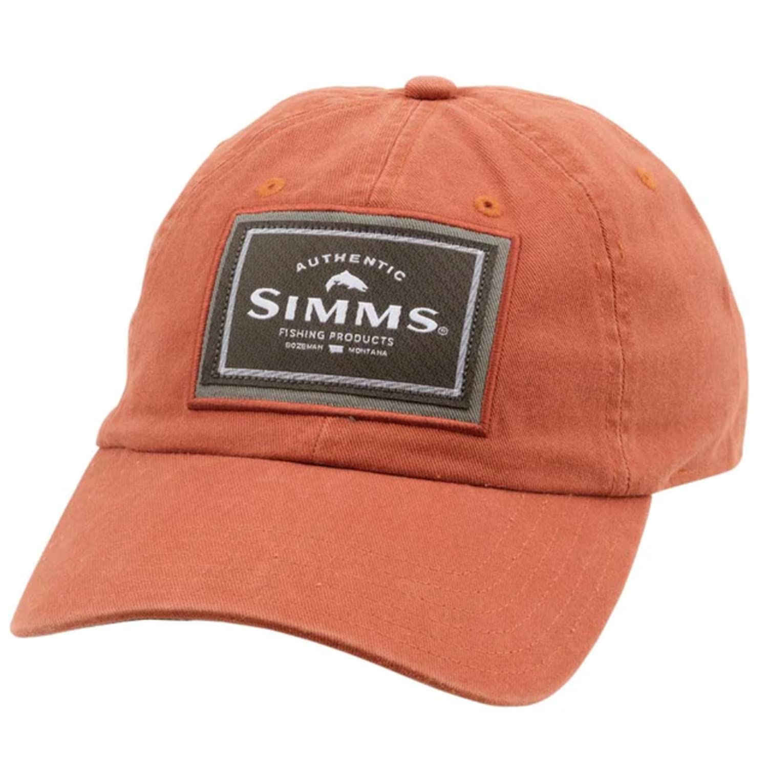 Simms Single Haul Fishing Cap, Low Profile Fishing Hat for Men, Simms Orange