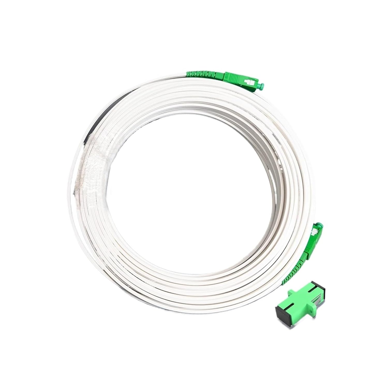 G657A2 LSZH FTTH SC-SC/Angled Physical Contact Single-Mode 20M/30M Fiber Optic Drop Cable Extension Cable(20M)