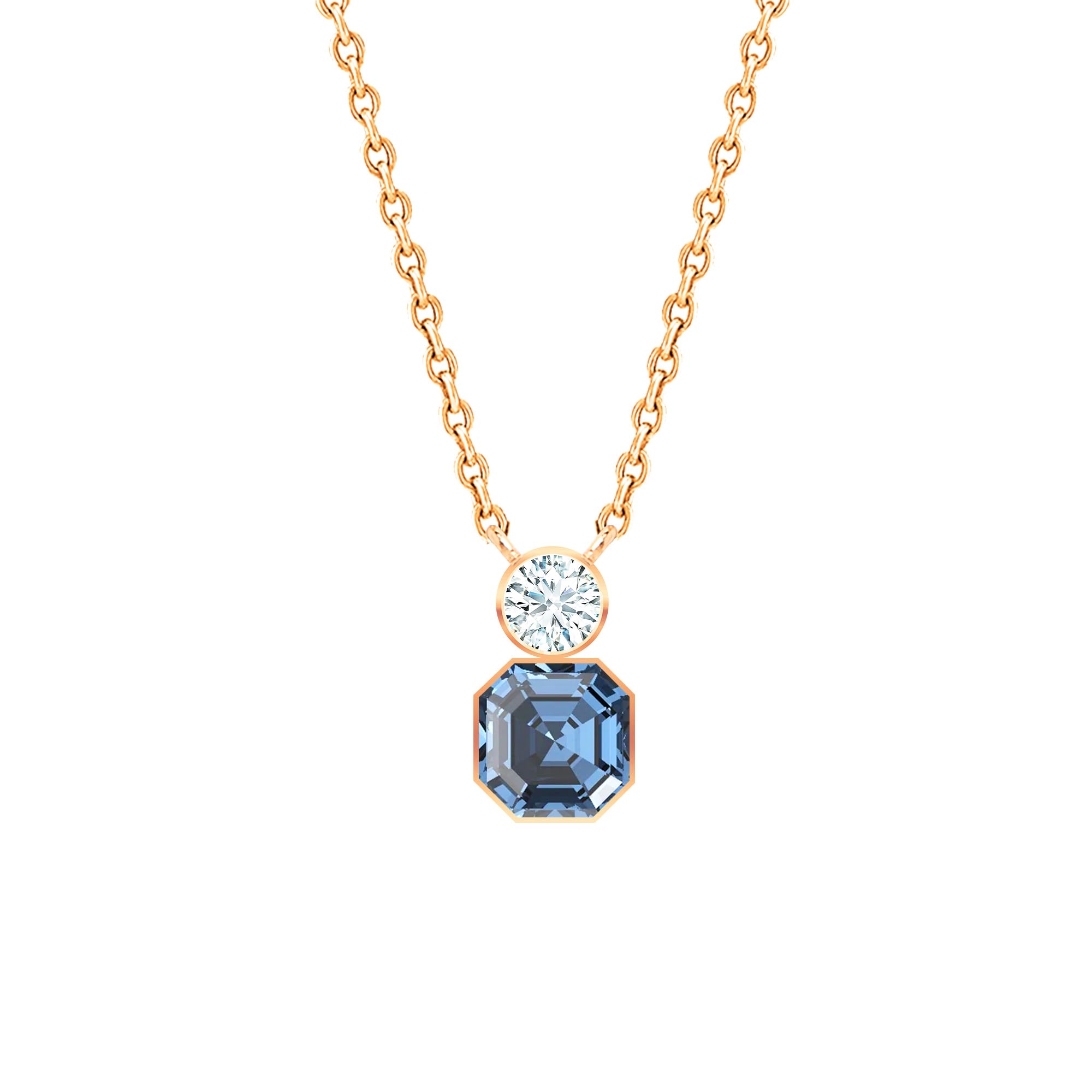 MINUTIAE Stylish Round Shape Pendant With Austrian Crystal Neckalce For Women And Girls With Extendable Chain (Rose Gold) (B0CTNRWHC7) Amazon Price History, Amazon Price Tracker
