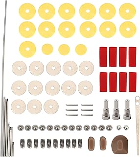 Flute Repair Tools Kit with 16pcs Open Hole Sound Pads, Musical Instrument Woodwind Maintenance Tools Set Cleaning, maintenance, maintenance