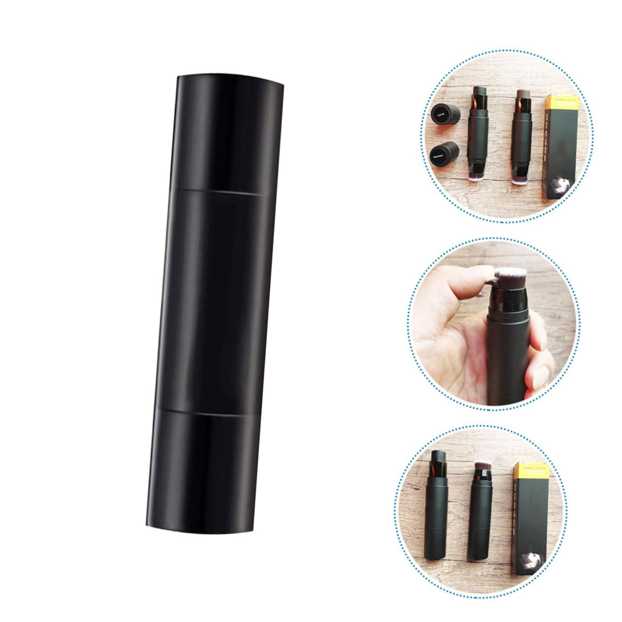 Healeved 3stücke Portable Beard Shaping Filler Stick Professioneller Bartfüller Für Männer Tragbar Langlebig Mit Bürste Tiefbraun Für Bartpflege Und Styling