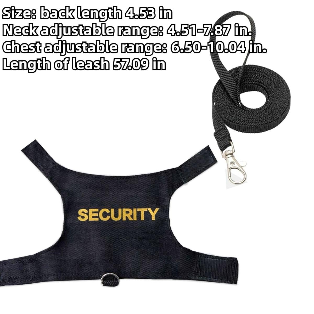 Bearded Dragon Lizards Clothes with Leash Set for Small Pets Reptiles Guinea Pig Apparel Lizards Outdoor Walking Training Harness Leash Hand-Made Security/Explorer Costume Photo Prop (B)