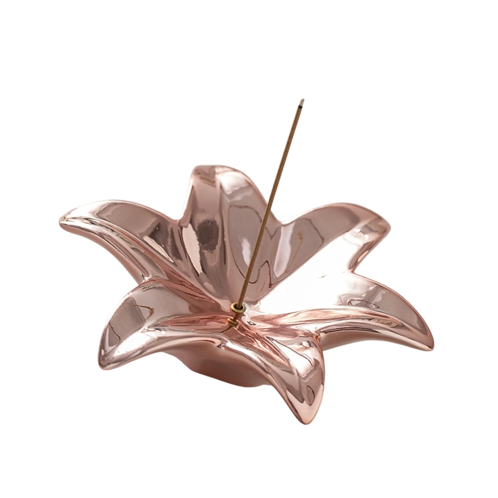 Home Scent Stick Holder Ceramic Flower Tray 5.51 X 1.57 In, Compact Stand for Desk Shelf Room Decor Accent for Calm Spaces Scent Stick Stand Floral Ceramic Tray Home Decor Holder Yoga Room Particle