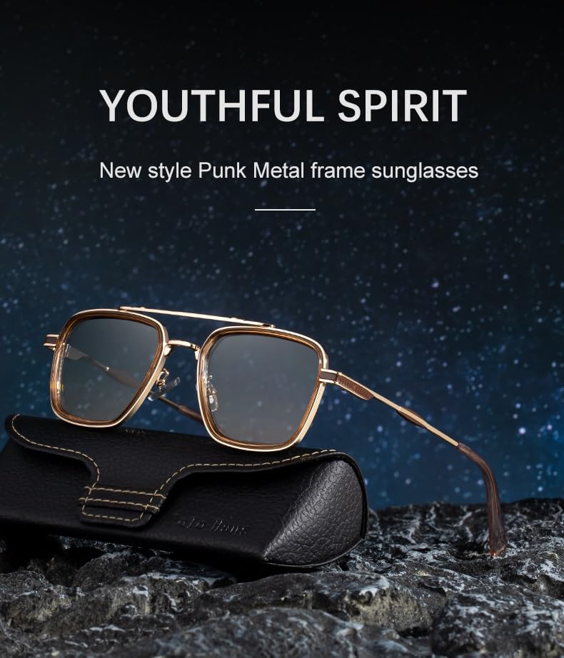 2025 New men's frame sunglasses - Old European style - Outside UV400 bleaching rating - Old timeglasses2
