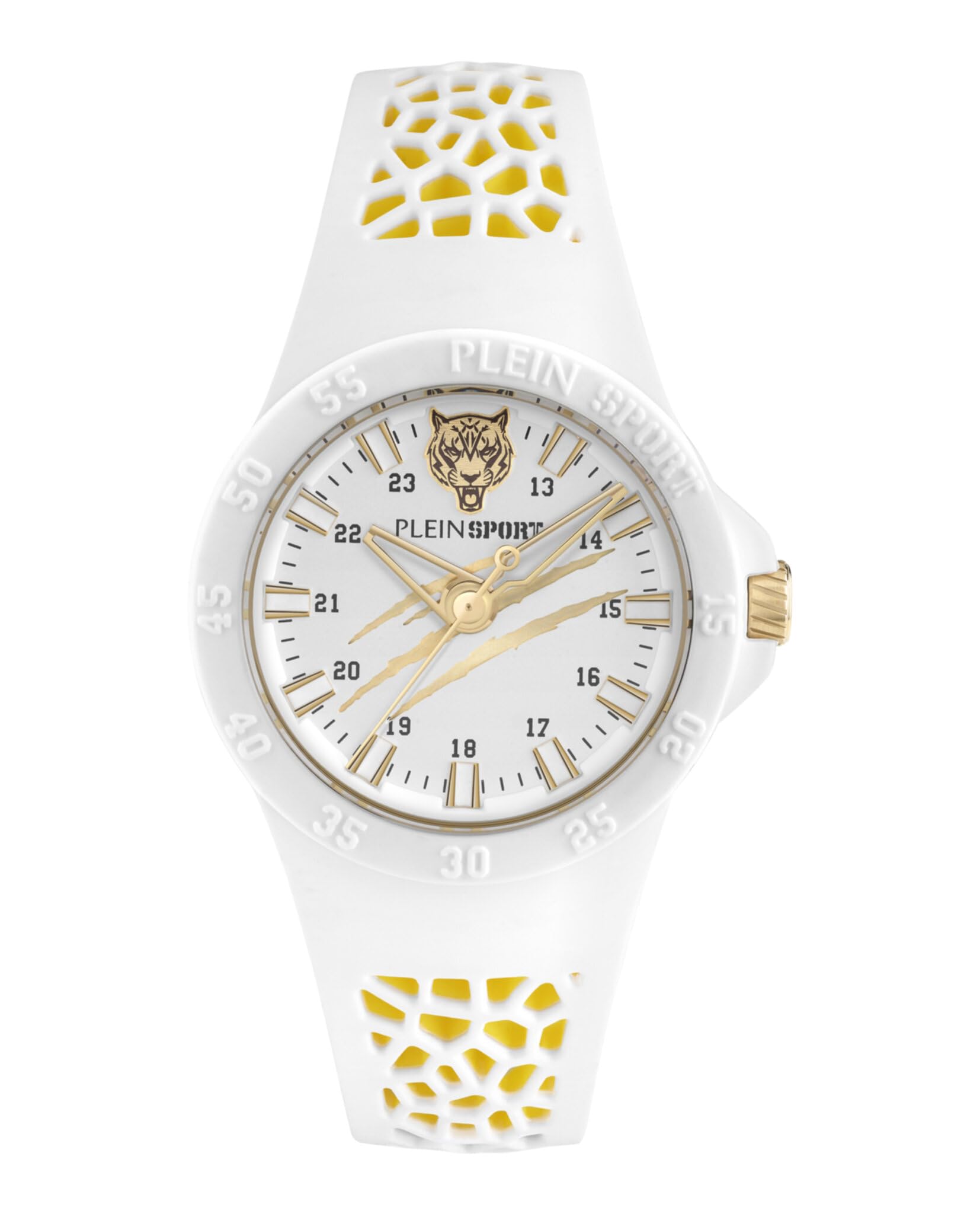 Philipp Plein Sports Unisex White/Yellow Thunderstorm Watch Psbba0323