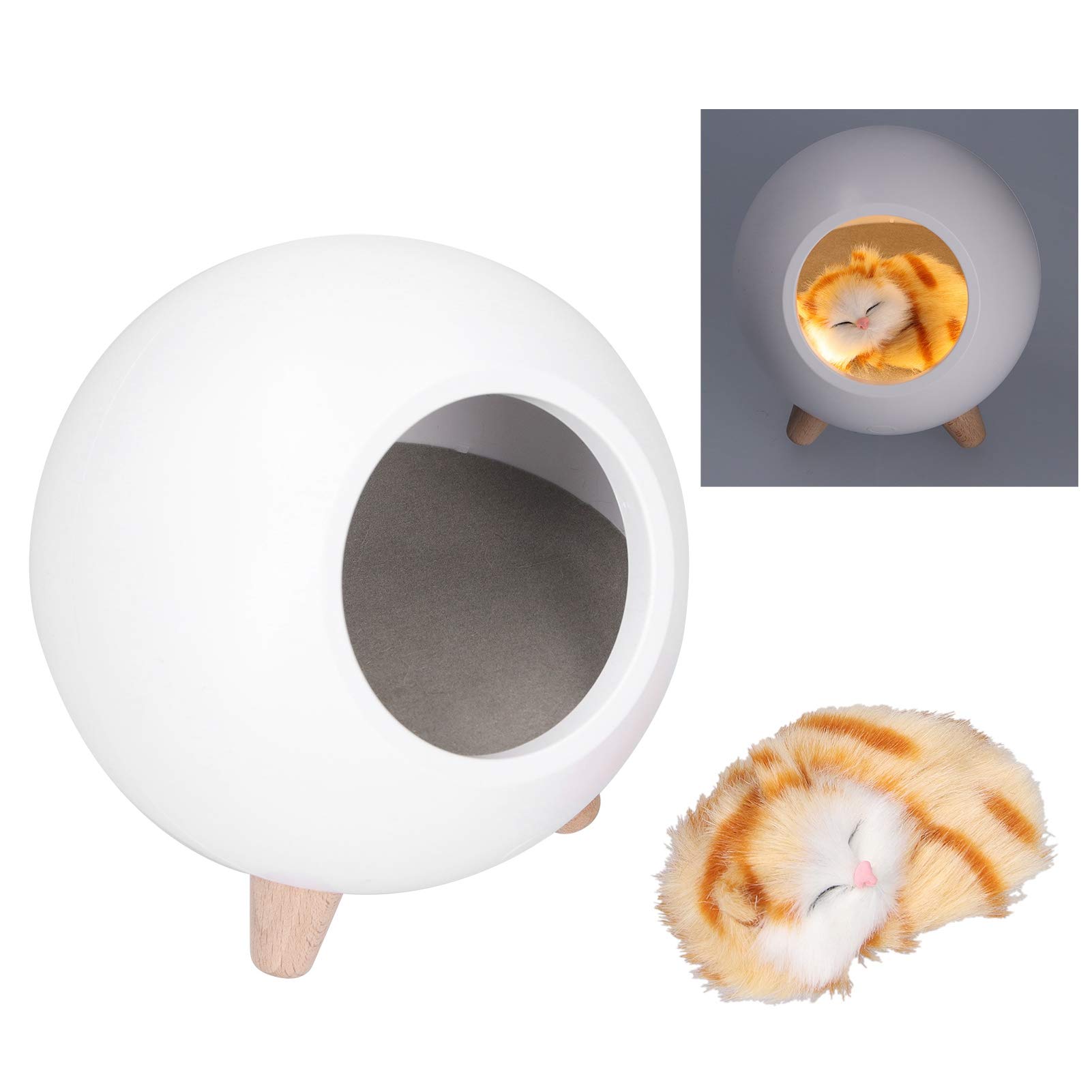 Luz nocturna LED con carga USB, bonita casa de mascotas, atenuación táctil, para niños, bebés, decoración de mesita de noche, lámpara de regalo