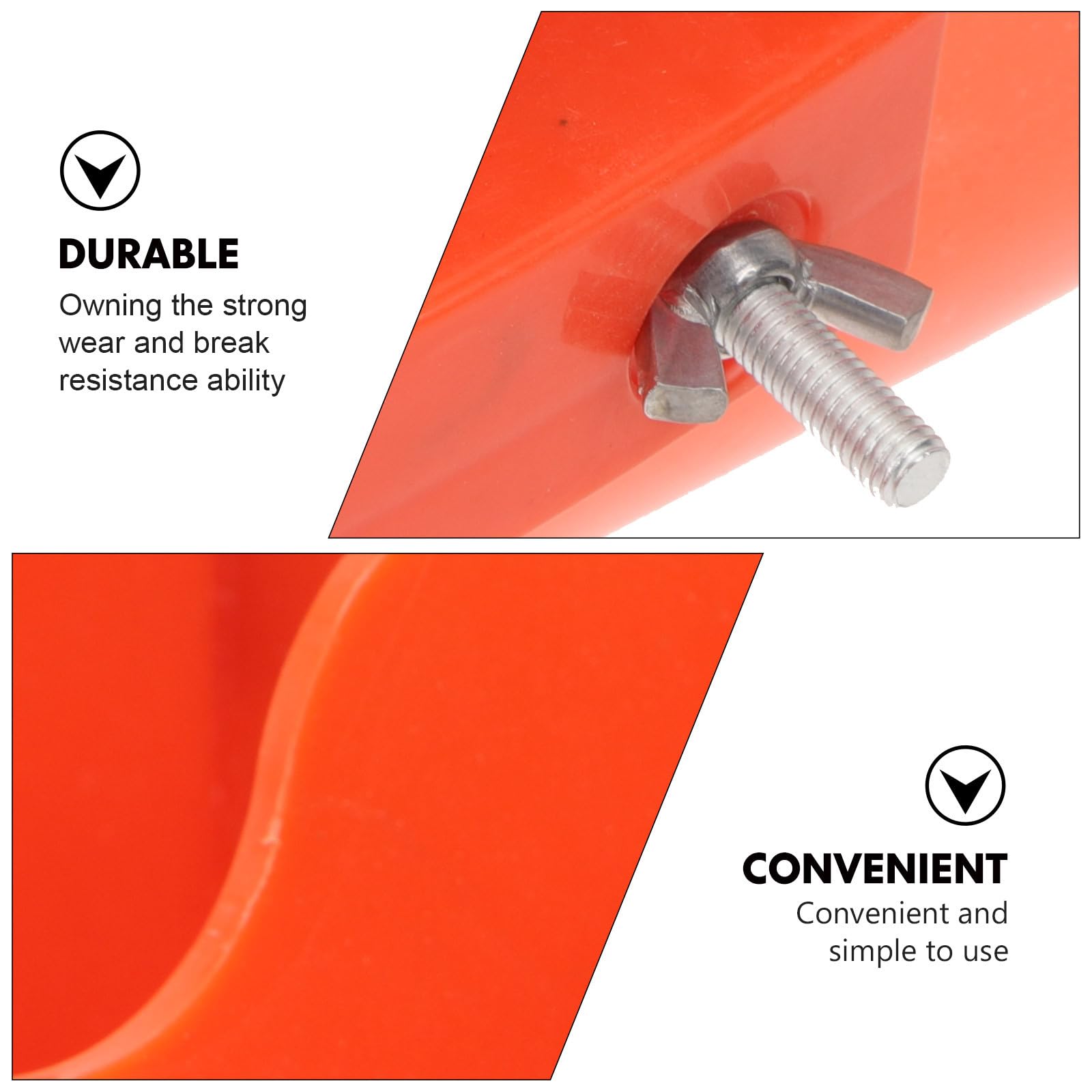 NOLITOY Mangiatoia per Maiali in Plastica 4 Scomparti Facile da Pulire Adatta a Suini Design Robusto in Pp per Allevamenti Suini Stili multipli