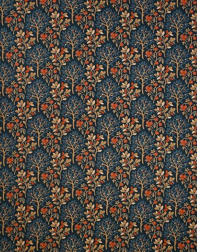 Image of NHD HOME Pure Soft Cotton Flower Printed Diwan Set Covers 8 Pieces - 1 Single Bed Sheet (60 X 90) with 5 Cushion Cover (16 X 16), 2 Bolster Covers (16 X 32) - Dark Brown & Golden