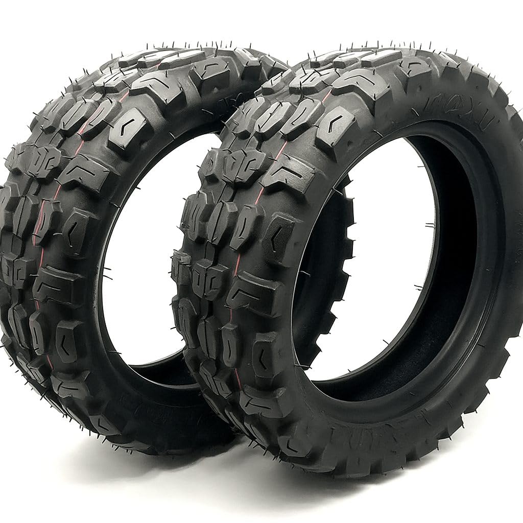 Lot de 2 pneus pour trottinette électrique Joyor S10-S-Z version offroad Pièce de rechange compatible pneu Tubeless (ne nécessite pas de chambre à air)