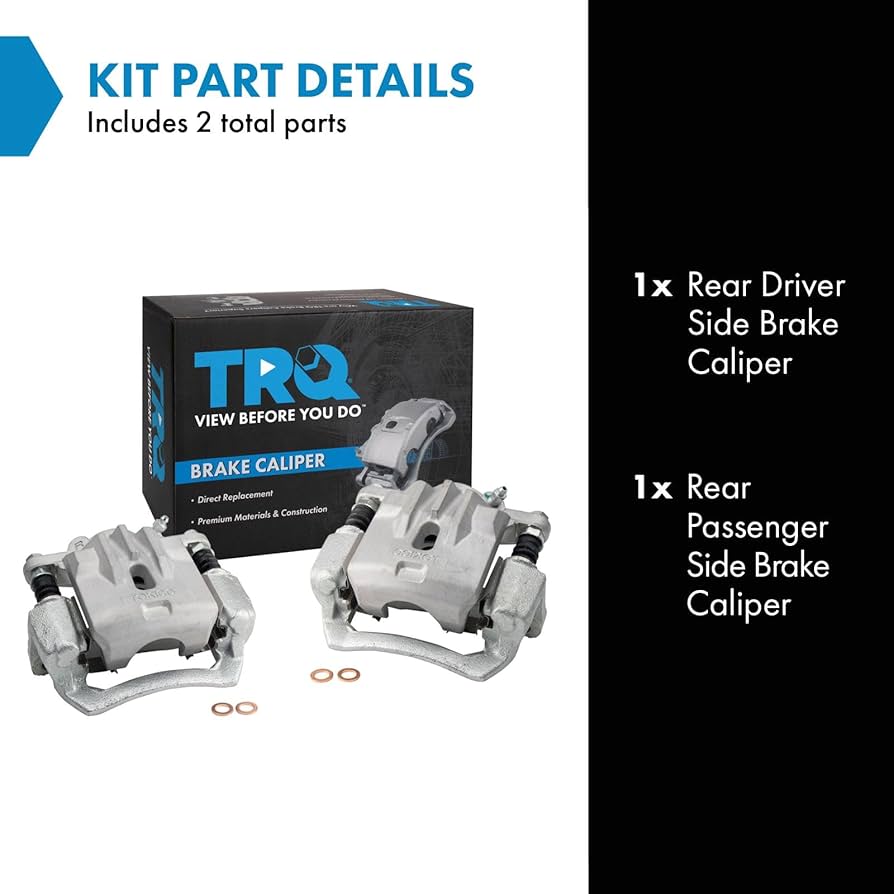 Amazon.com: TRQ Rear Brake Caliper Set Compatible with 2010