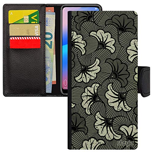 Étui Samsung A51 Wax Gris - Housse Portefeuille Africaine chic et pratique