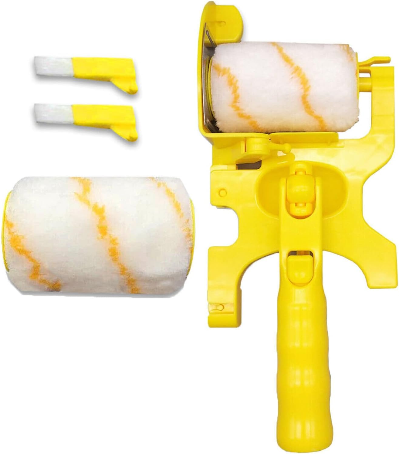 Paint Edger Rollers Clean Cut Paint Edger Roller Brush Multifunctional Removable Cleaning Brush Painting Roller for Wall Ceiling 1 set long handle