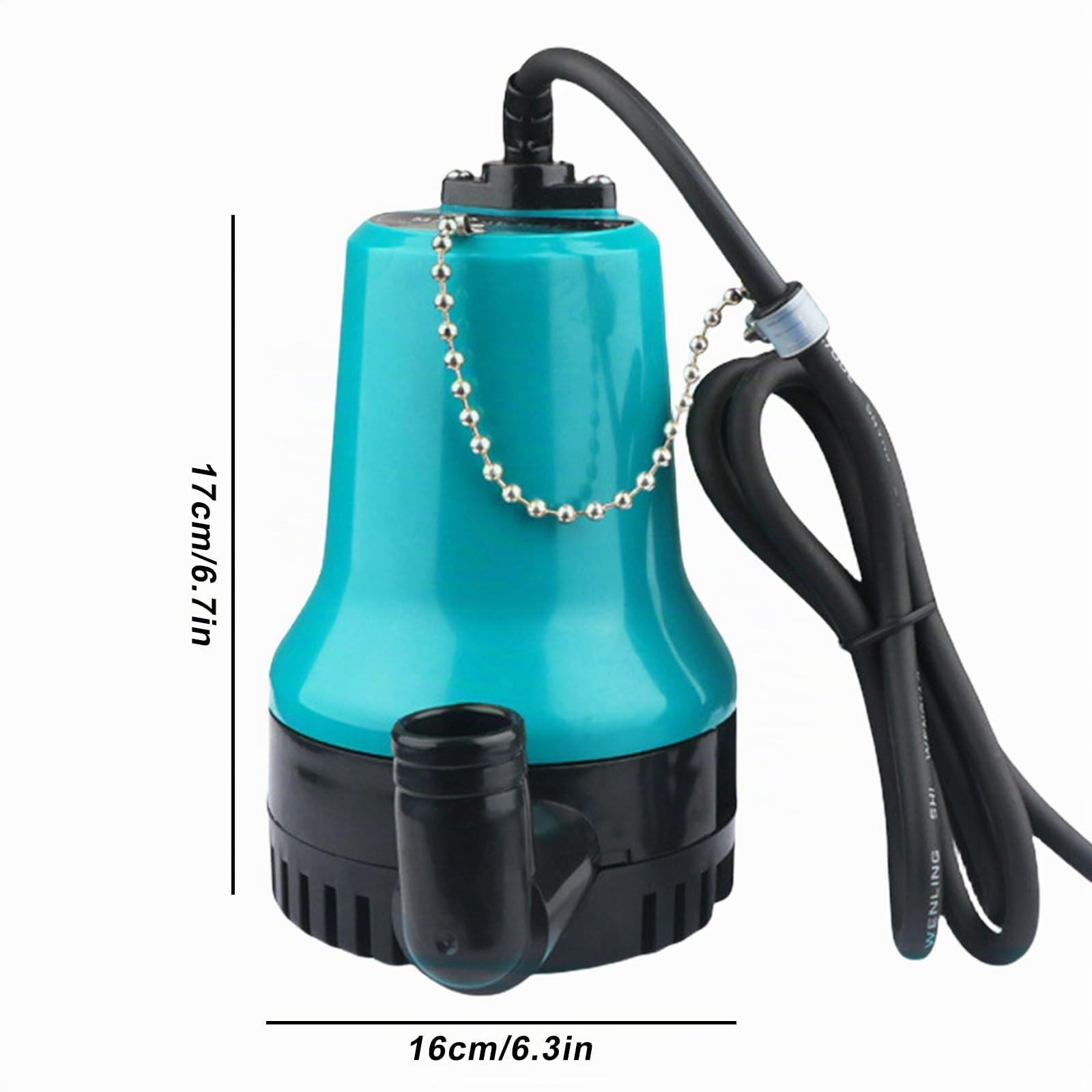Pompe submersible pour eaux usées, mini pompe à eau DC 12 V, pompe à eau submersible 50 W, 4200 l/h, pompe de transfert d'eau pour aquarium, irrigation hydroponique