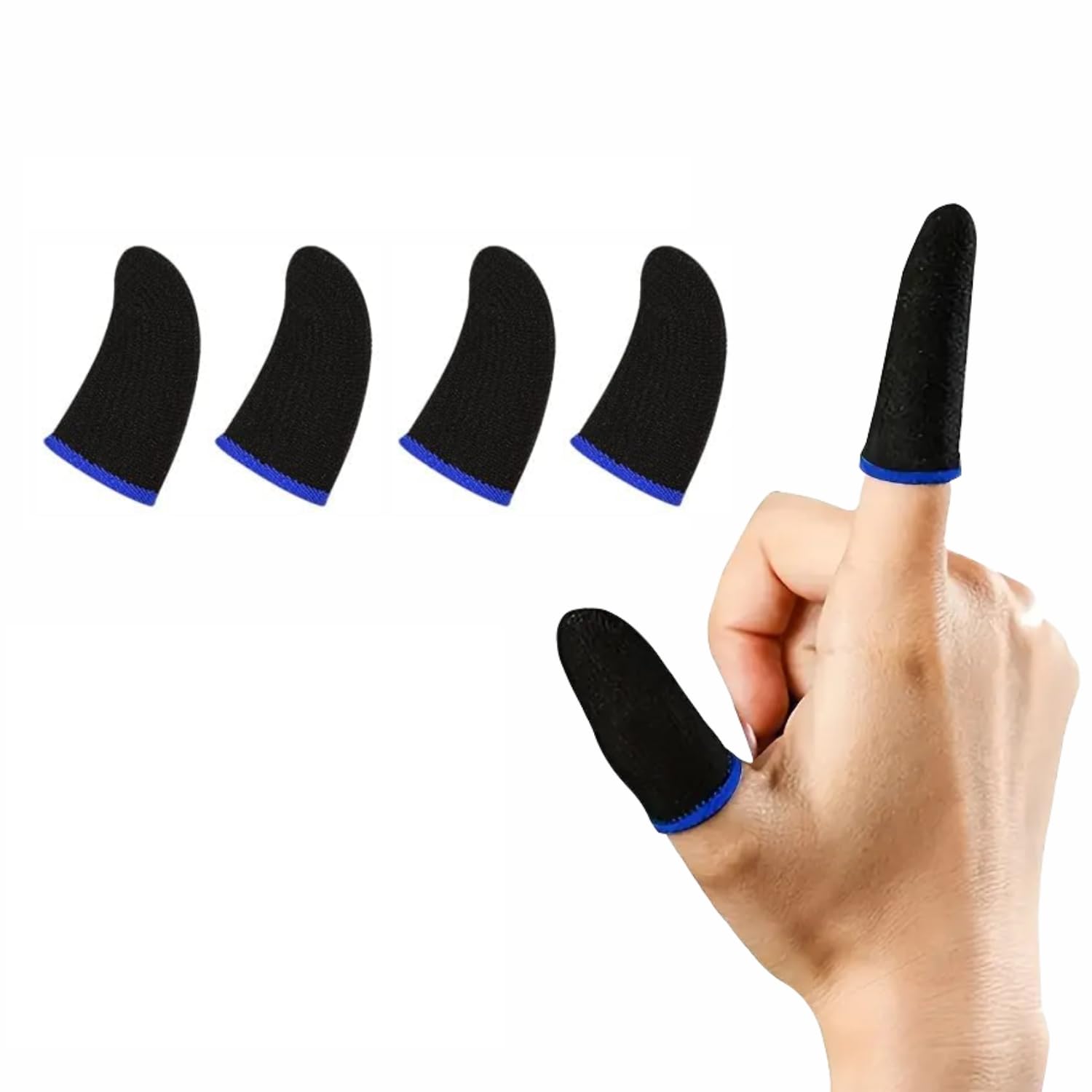Humble Gaming Thumb & Finger Sleeves for PUBG, Fortnite & Mobile Games – Anti-Slip, Sweat-Proof, Non-Fingerprint, High Precision Thumb & Finger Sleeves, Universal Fit – 2 Pairs (4 Pcs) Humble Gaming Thumb & Finger Sleeves for PUBG, Fortnite & Mobile Games – Anti-Slip, Sweat-Proof, Non-Fingerprint, High Precision Thumb & Finger Sleeves, Universal Fit – 2 Pairs (4 Pcs)