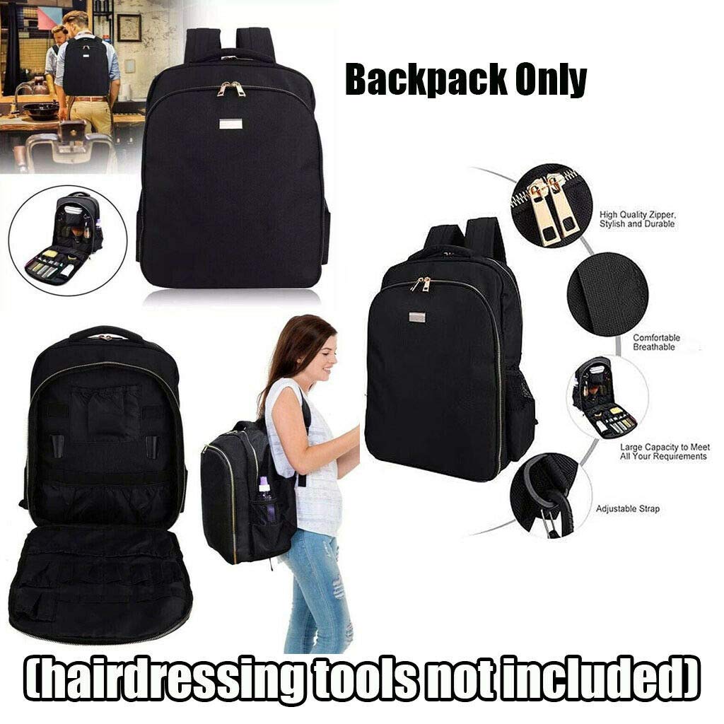 Zaino da barbiere Strumento multifunzionale per parrucchiere Borsa da viaggio per attrezzi da trucco Organizer per forbici Clippers, portatile