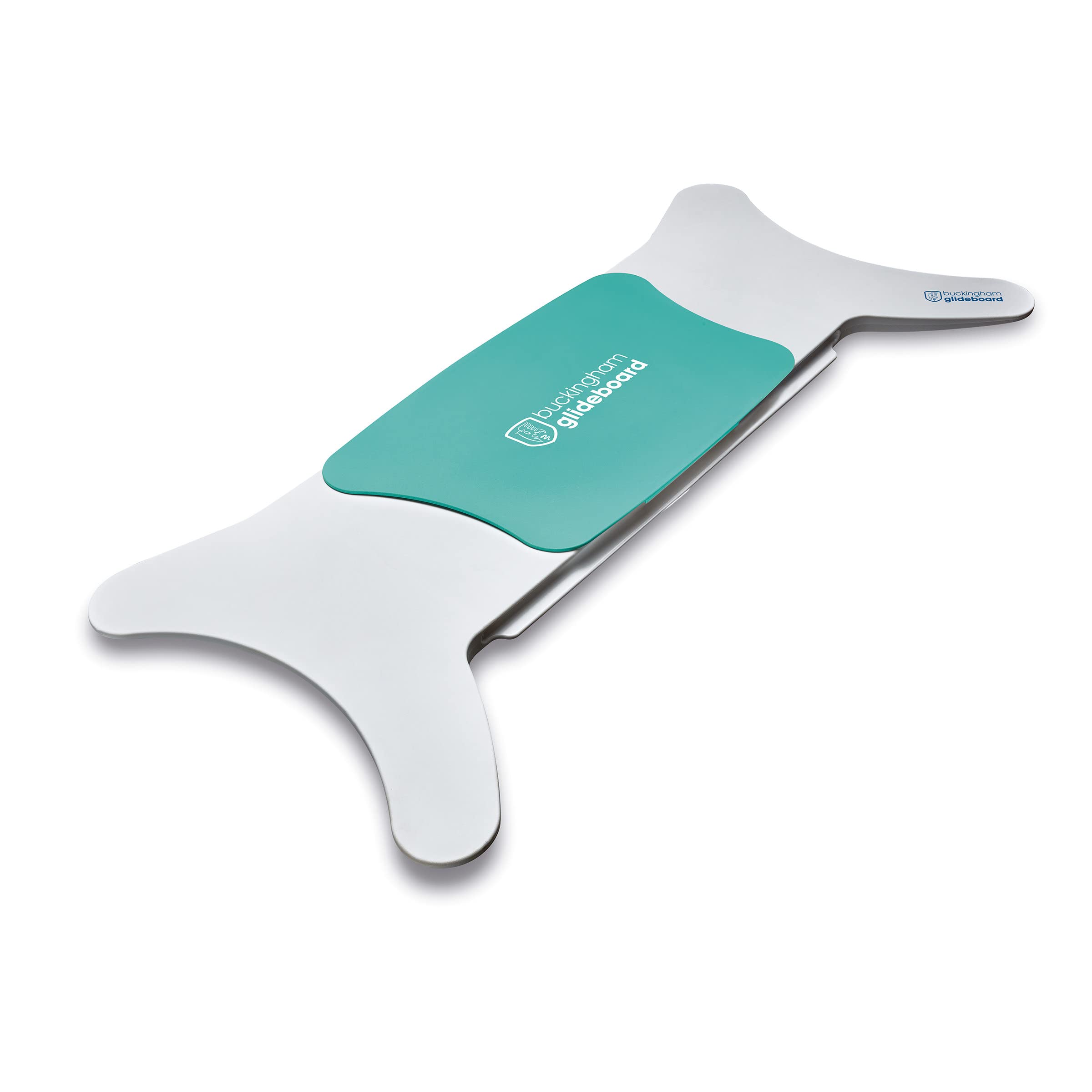 Buckingham Glideboard Transfer Board Wheelchair Accessories Mobility Aids Wheelchair Transfer Seat Disability Aids for Elderly and Disabled Mobility Aid - White Board/Green Seat