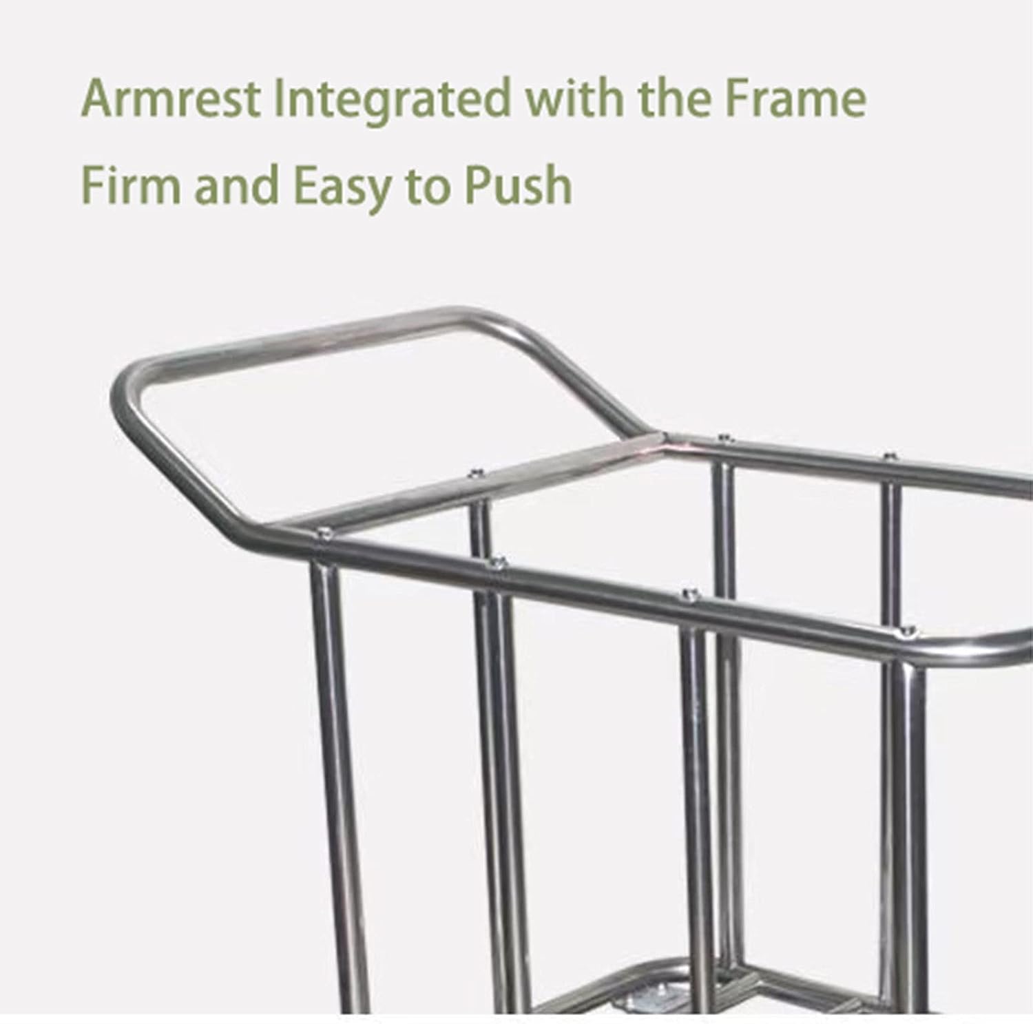 Laundry Cart Rolling Heavy Duty Storage and Organization Cart for Commercial Use, 400L Capacity, 330lb Load for Efficient Laundry Room Management