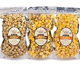 Signature Popcorn Handcrafted Gourmet Variety 3-Pack (Caramel, Cheddar, & Caramel Cheddar Mix) -...