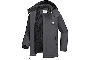 CAMEL CROWN Men's Waterproof Winter Jacket for Outdoor Activities