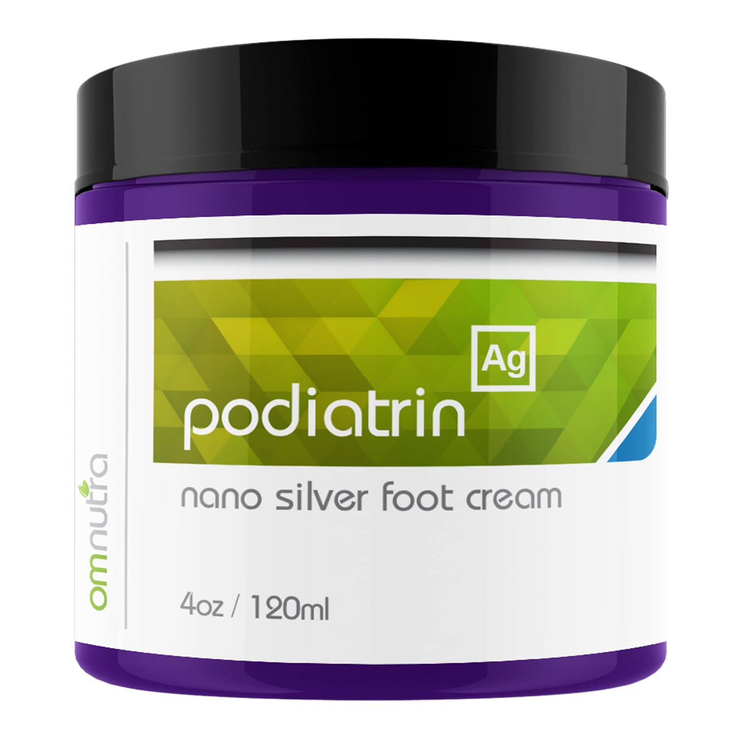 OmNutra Podiatrin Silver Athlete's Foot Cream 4oz Dry