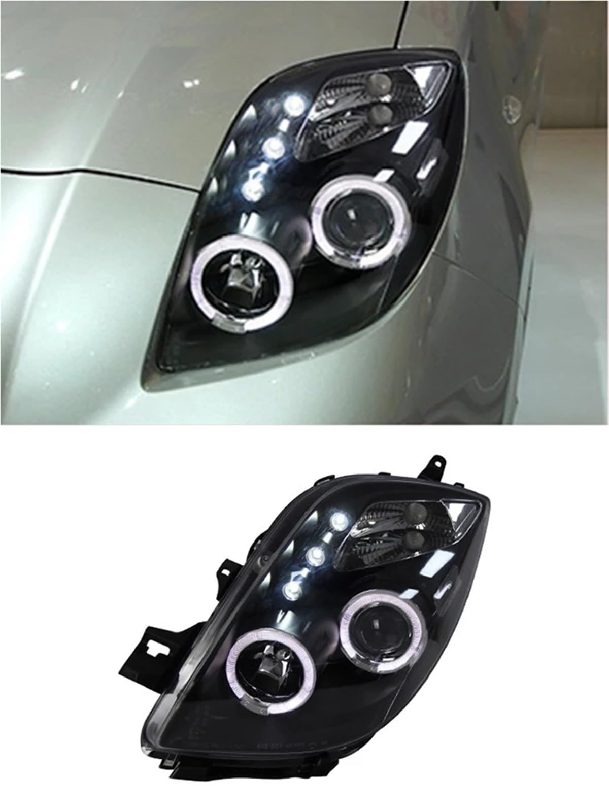 Gruppo Faro per Auto Toyota Yaris 2008-2012 Faro Anteriore con Lente Diurna, proiettore modificato per Auto, Accessori per fari anabbaglianti